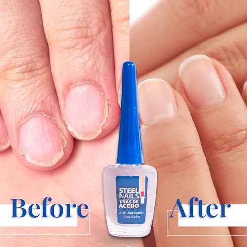 Steel Nails: Nail Strengthener & Clear Nail Polish for Damaged Nails, Hardener & Growth, Nail Repair, Keratin Treatment, Nail Growth Treatment ? Hard as Nails with Extra Strength.