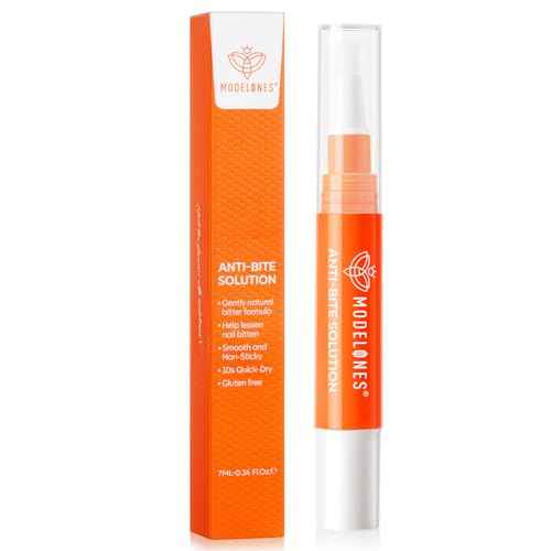 modelones Stop Biting Pen Nail Biting Prevention Thumb Sucking Deterrent Nail Biting Treatment for Kids & Adults Natural Nail Care Pen to Help Stop Nail Biting Habit Safe Solution for Biters