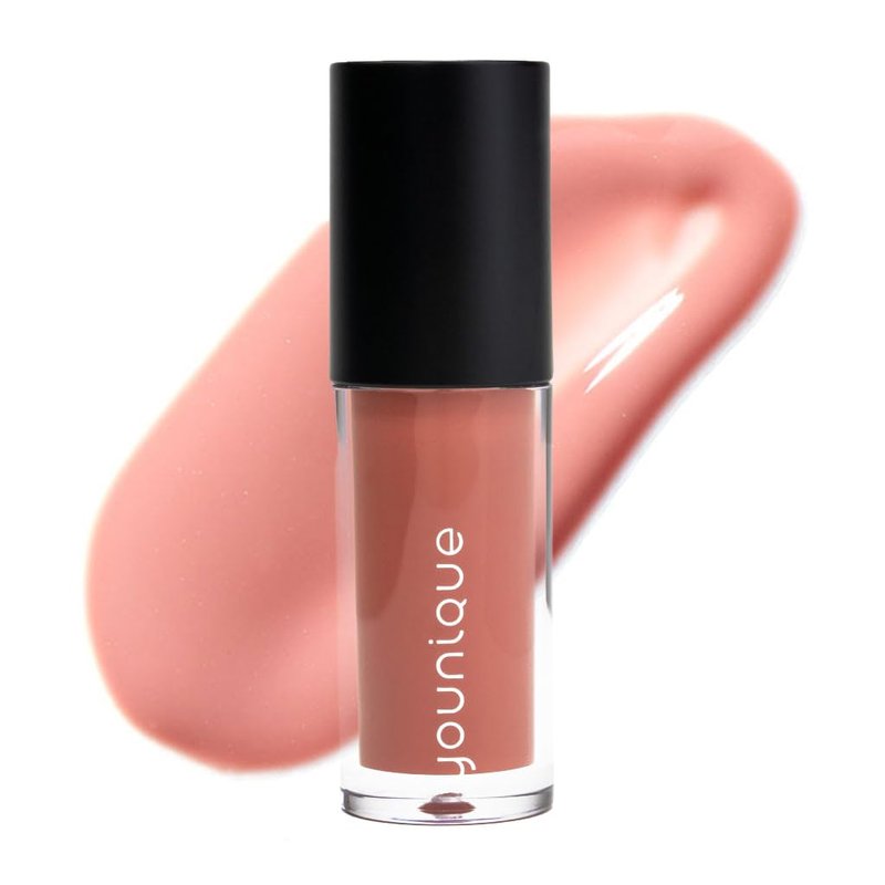 Younique Lucrative Mineral Lip gloss | Luxe | Lip Care | Makeup Beauty & Hydration for Women | Chocolate Brown Nude with Brilliant Shine from Sunflower & Argan Oil
