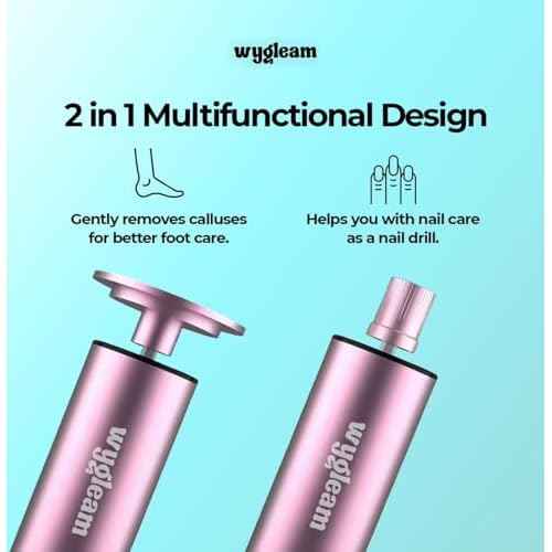 2-in-1 Electric Callus Remover and Nail File Drill Kit for Flawless Feet & Nails - 3 Speeds, Rechargeable, Professional at-Home Pedicure & Manicure Tool