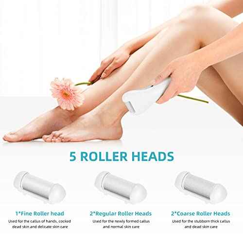 Callus Remover for Feet, Nicebirdie Electric Foot File Callus Removers Rechargeable Waterproof Pedicure Tools Foot Scrubber Shaver Feet Care Tool for Cracked Heels Dead Skin £¨Green£©