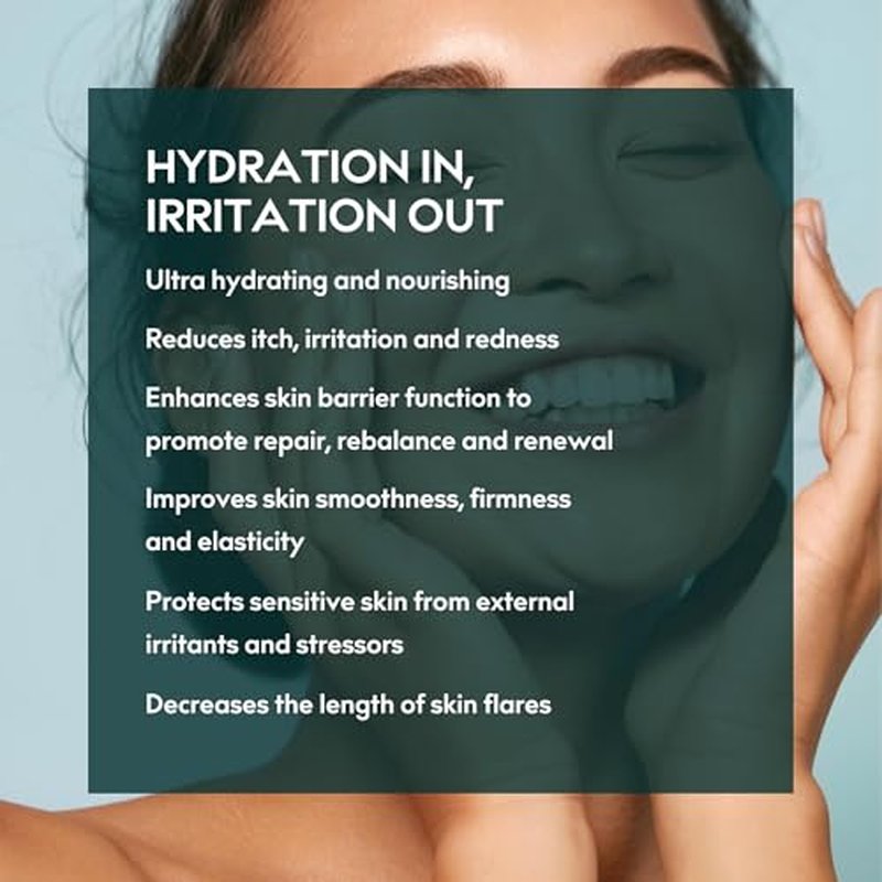 Herbitual Eczema Relief Balm ? Soothing Moisturizer for Face & Body, Dry & Sensitive Skin Barrier Protectant Cream, Flare-Up Treatment for Itchy, Irritated Skin, Steroid & Fragrance-Free