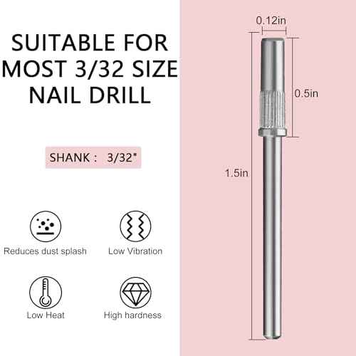 100 Pcs 3mm Professional Small Sanding Bands & 2Pcs Small Mandrel Bit Set for Nail Drill,240# Upgrade Design 3mm Nail File for Manicures and Pedicure with Stainless Steel Shaft