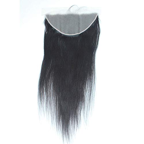 Transparent Lace Frontal Closure - 14 Inch Unprocessed Brazilian Human Hair | Pre-Plucked, Ear to Ear, Natural Hairline