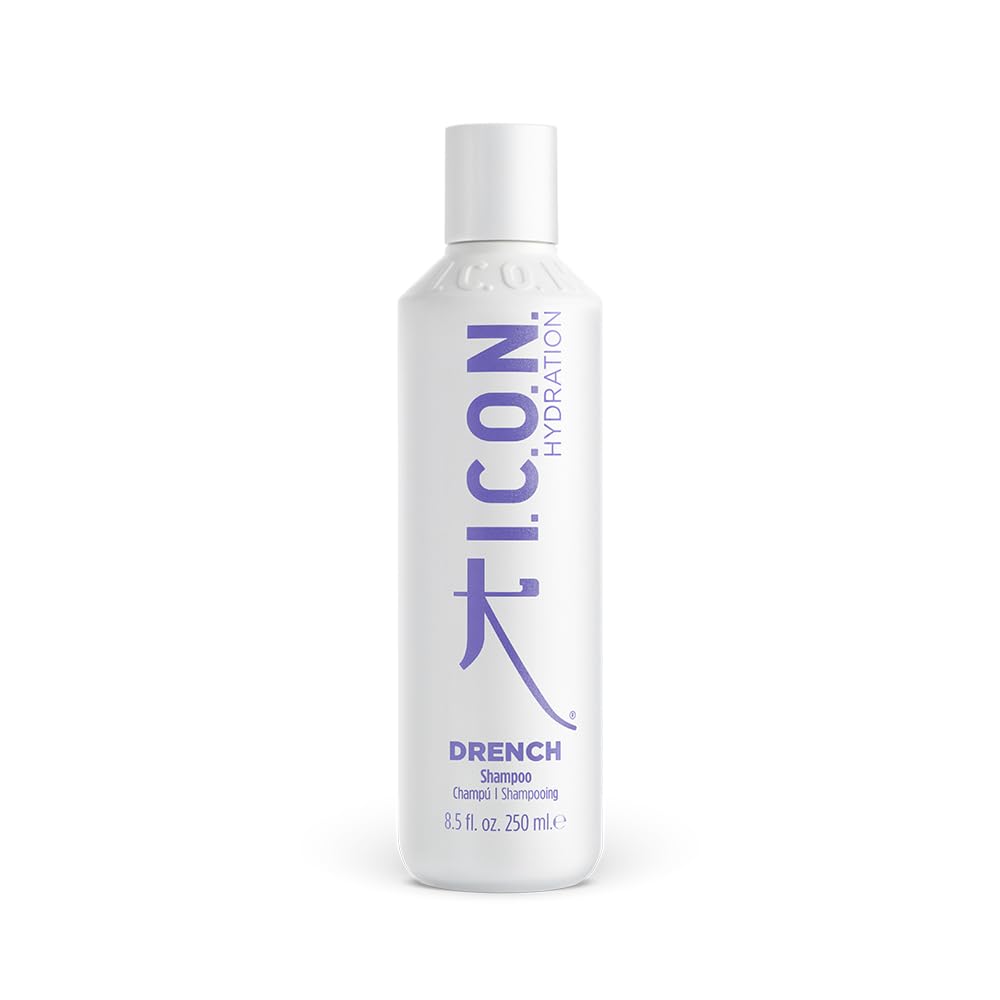 I.C.O.N. Drench Highly Moisturizing Shampoo with Anti-Aging Ingredients that Protect and Nourish Hair, Shampoo for Dry Hair, 8.5 Ounces