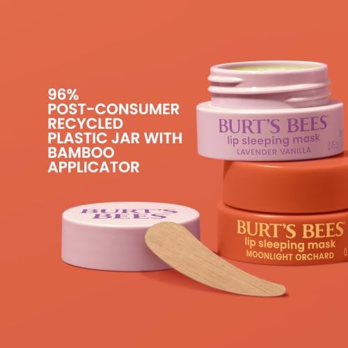 Burt¡¯s Bees Stocking Stuffers, Lavender Vanilla Lip Sleeping Mask, With Hyaluronic Acid and Squalane Moisturizer To Instantly Hydrate Lips, Overnight Lip Mask, Lip Treatment Christmas Gifts, 0.45 oz.