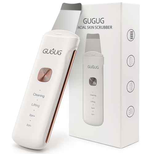 GUGUG Skin Scrubber 4-in-1 Waterproof Facial Spatula for Deep Cleansing, Blackhead Removal Tools, Pore Cleaner for Face