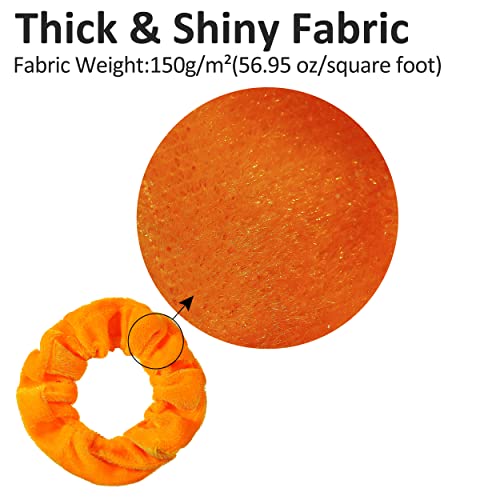 Velvet Hair Scrunchies - 60 Pack for Women, Girls, and Kids - Bulk Scrunchies Hair Ties No Damage Scrunchy Hair Bands Ponytail Holders for Thick, Curly, Thin, Fine Hair