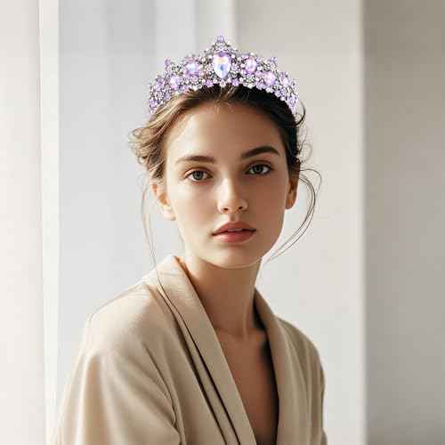 Kamirola Baroque Queen Crown,Rhinestone Wedding Bridal Crown and Tiaras Crystal Headband For Birthday Prom Pageant Party halloween Chrismas (TR05)