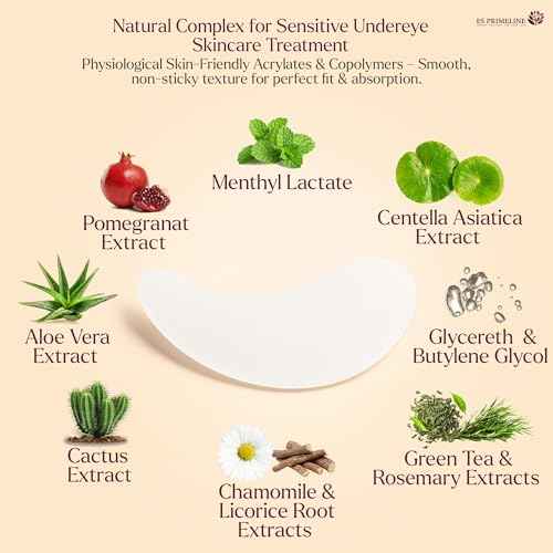 Biocellulose Under Eye Patches for Puffy Eyes and Dark Circles ? Natural Mask to Reduce Puffiness, Bags, Wrinkles & Fine Lines ? 12 Pairs ? Skincare Gift for Women & Men