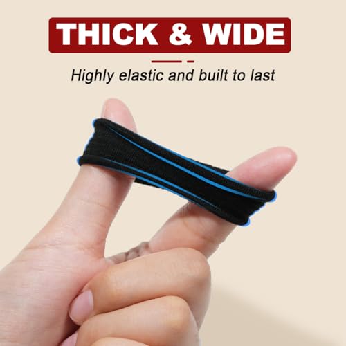 150PCS Hair Ties, IKOCO Black Hair Ties for Women No Damage, Cotton Seamless Ponytail Holders for Thick Hair