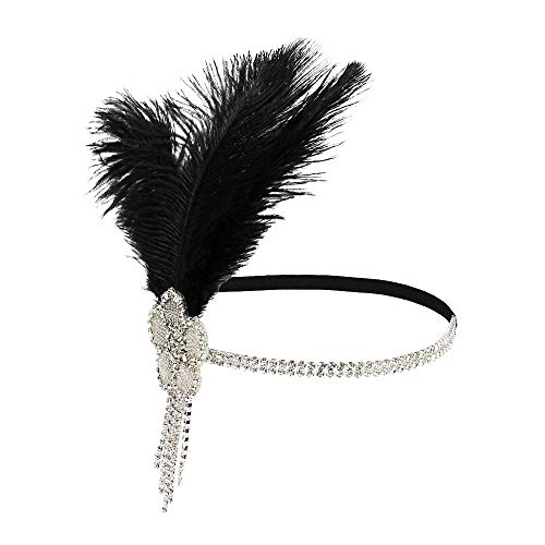STIOEDYUAN 1920s Vintage Hairband Old Hollywood Glam Headpiece Great Gatsby Flapper Headband Elegant Crystal Rhinestone
