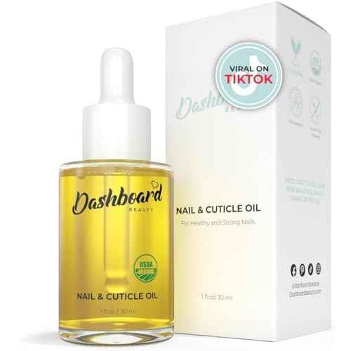 Dashboard Beauty Cuticle Nail Oil - Advanced Nail Moisturizer & Premium Nail Strengthener with Jojoba, Vitamin E - Repairs Damaged Nails, Nourishes, Enhances Growth - Salon-Grade, Deep Hydration, 1 oz