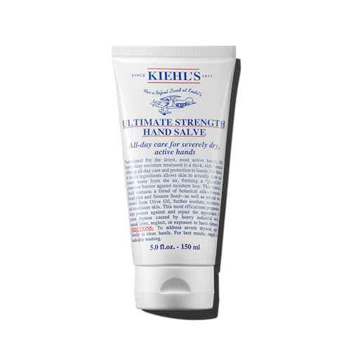 Kiehl's Ultimate Strength Hand Salve, Deeply Hydrating Hand Lotion, Thick and Rich Formula for Intense Moisture and Conditioning, Protects and Repairs Dry Skin, Paraben and Gluten Free