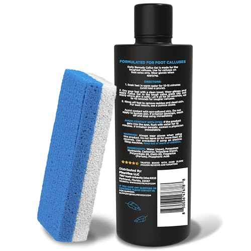 Callus Remover Gel ? Professional Foot Callus Removal for Smooth Feet & Cracked Heels ? Extra Strength Callus Gel with Pumice Stone ? 8oz, Made in USA