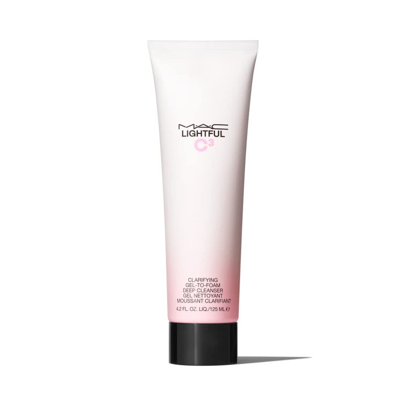 MAC Lightful C³ Clarifying Gel-To-Foam Deep Cleanser - 4.2 Fl Oz | Gentle Exfoliating Formula