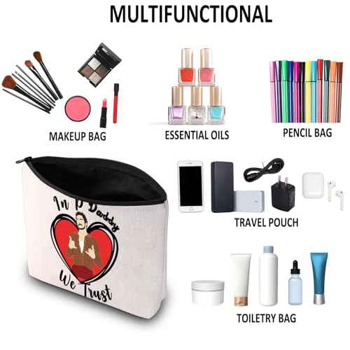 G2TUP P P Inspired Gift In Daddy We Trust Makeup Bag Daddy Cosmetic Bag P Fans Merch