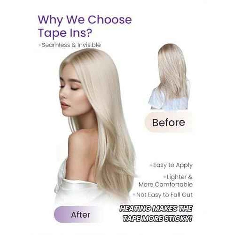 LaaVoo Tape in Hair Extensions Black Tape in Hair Extensions Human Hair 20Inch Tape in Extensions Real Human Hair Jet Black 20pcs 50g