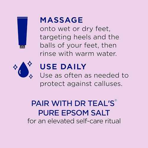 Dr. Teal's Gentle Exfoliant Foot Scrub With Epsom Salt 6 Ounce