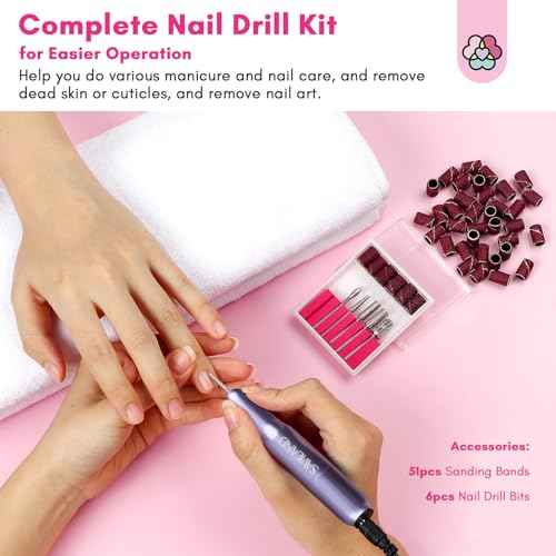 SAVILAND Dip Powder Nail Kit with Drill: Starter Set 30 Colors Summer Spring Keratin Dip Nails Powder with Dipping Liquid Set Activator Base Top Coat Cuticle Oil for DIY Manicure Nail Art