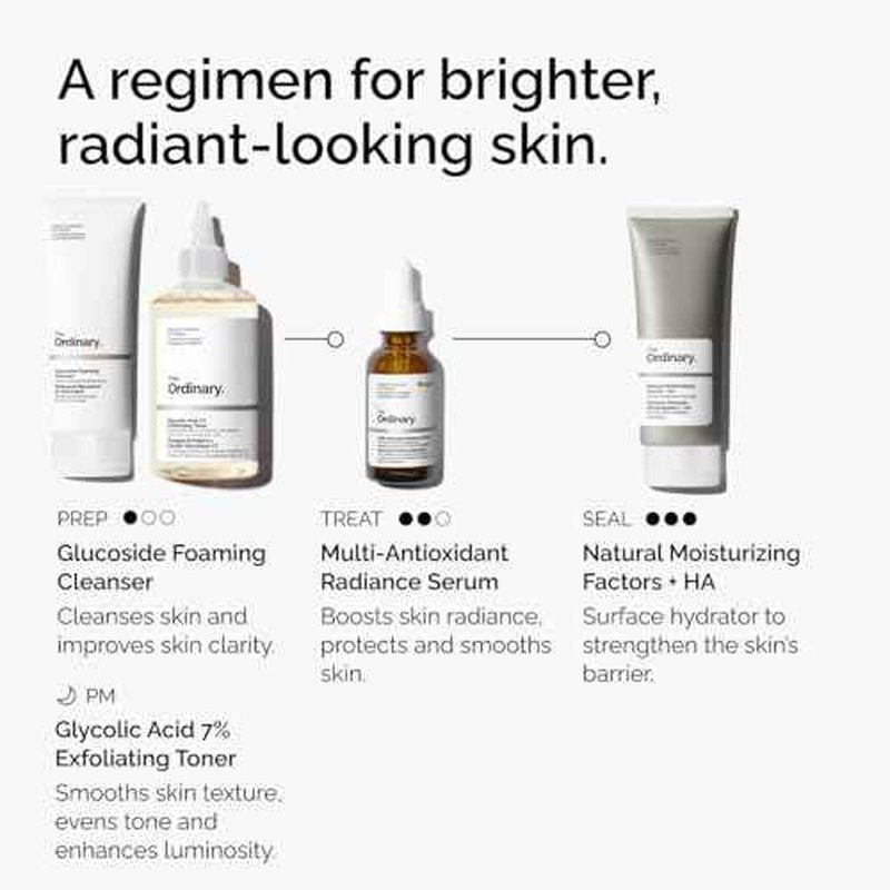 The Ordinary Multi-Antioxidant Radiance Serum, Vitamin C Serum For Face, Brighten & Protect Skin ? Boosts Glow & Shields Against Environmental Stressors, 1 Fl Oz