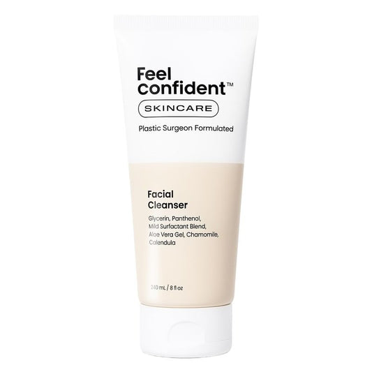 Daily Facial Cleanser - Gentle Sulfate-Free Face Wash for All Skin Types | Travel Size 8oz/240mL