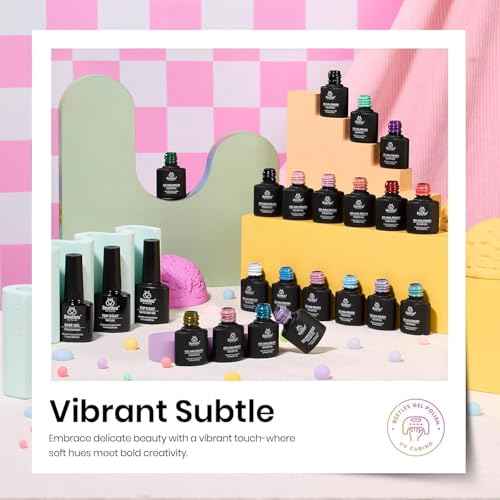 Beetles Winter Gel Polish 20 Colors Red Green White Black Nude Christmas Gel Nail Polish with Base Top Coat Trendy Colors Uv LED Lamp Salon DIY at Home Nails Gifts for Women Vibrant Subtle