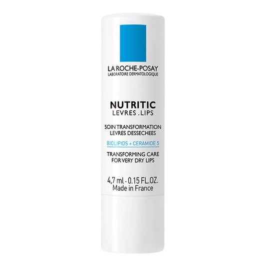 La Roche-Posay Nutritic Lip Balm for Very Dry Lips, Soothes and Repairs Chapped Lips with Shea Butter and Ceramides, 0.15 Fl Oz (Pack of 1)