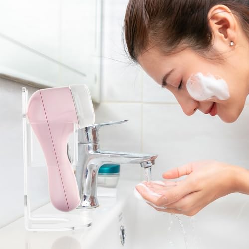 Beautyflier Electric Face Scrubber Holder, Clear Acrylic Holder Compatible with Clarisonic Mia 2 Cleaning Cleanser, Great for Massaging and Deep Cleansing (Holder Only)