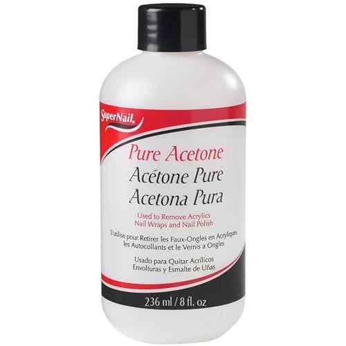 Supernail Pure Acetone Polish Remover, 8 oz (Pack of 6)
