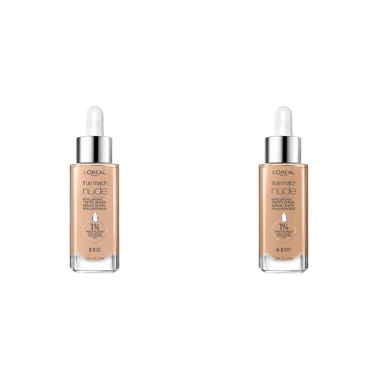 L'Oreal Paris True Match Nude Hyaluronic Tinted Serum The 1st Tinted serum with 1% Hyaluronic acid Instantly skin looks brighter, even and feels hydrated Makeup