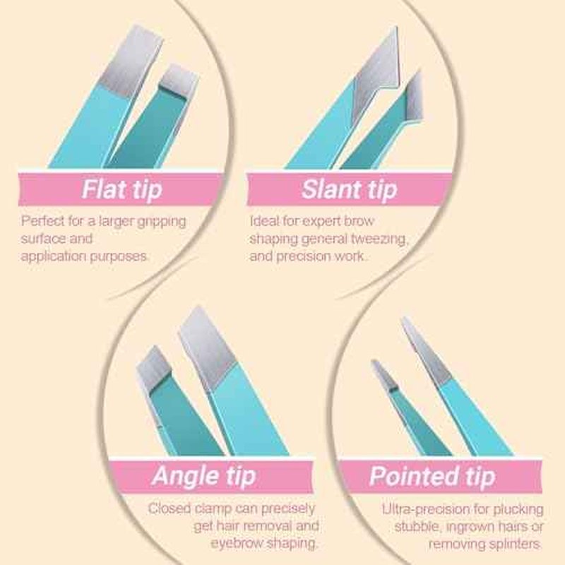 TsMADDTs Tweezers for Women Facial Hair, Eyebrow Tweezers for Women Men, Professional Ingrown Hair Removal Set, Eyebrow Kit with Mirror, Scissor