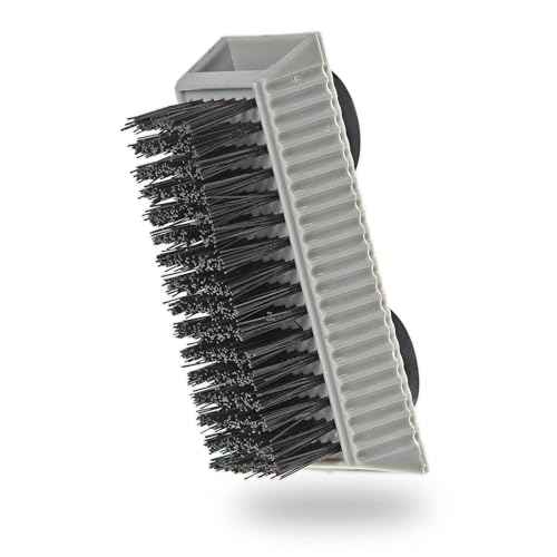 Grip Clean Nail Brush for Cleaning Fingernails ? Heavy Duty Nail Brush with Extra Stiff Bristles - Fingernail Brush & Nail Scrubber Brush with Suction Cup Backing for Men & Women - 1 Pack