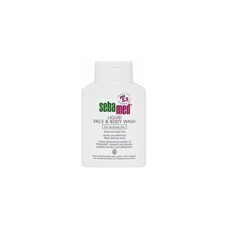 Sebamed Liquid Face & Body Wash 200ml -moisturizing protects the skin from dehydration