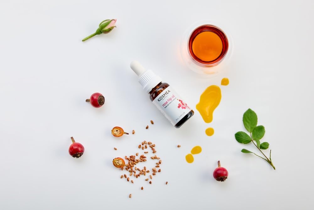 Kosmea Rosehip Oil - Premium Anti-Aging Face & Body Oil | Super-Critical Extraction - 0.68 fl oz