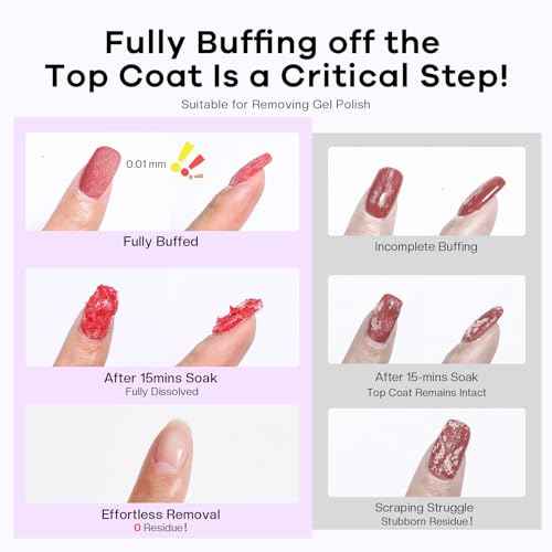 Acetone Nail Polish Remover: Professional Soak off Gel Nail Polish Remover Enriched with Natural Grape Seed Oil 8 Fl Oz for Gel Acrylic Nail Glue Dip Powder for Home Salon