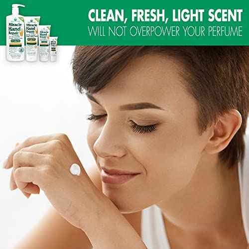 Miracle Hand Repair Cream for Dry Cracked Hands 1 oz Best Healing Hand Cream with 60% Aloe Vera - Non-Greasy Moisturizer for Working Hands - Fast Absorbing Lotion for Extremely Dry Skin (3-Pack)