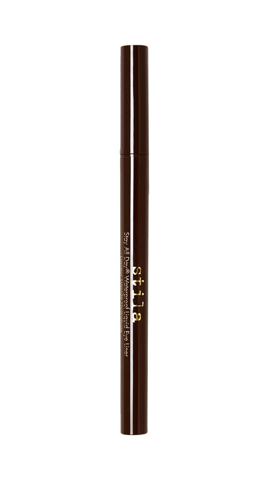 stila Waterproof Liquid Eye Liner, Stay All Day Makeup with Fine Brush Tip Lasting Satin Finish, Smudge-Proof & Transfer-Resistant