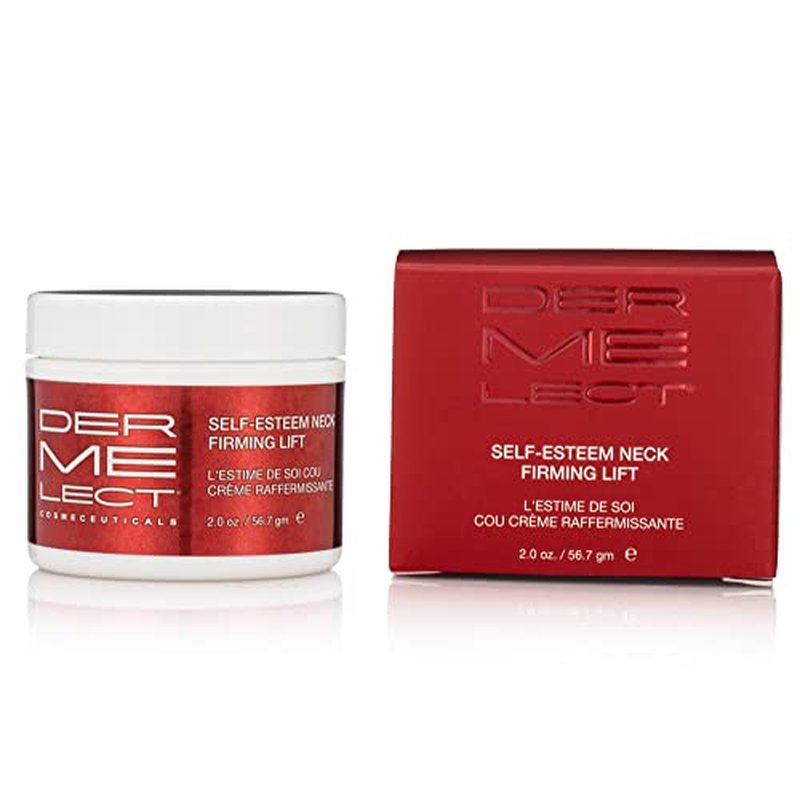 Dermelect Self-Esteem Neck Firming Lift - for Neck and D?collet?, Anti Aging Cream with AHA, BHA, Avocado Oil, Squalene Toning, Hydrating & Firming Treatment for Sagging Skin 2 oz.