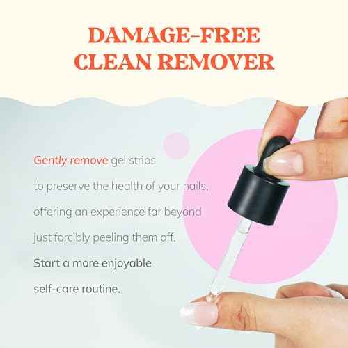 Heyhae Got To Go Remover - Semi-Cured Gel Nail Strip Remover | Non-drying Hypoallergenic Solution | Gentle and Moisturizing Acetone Free Formula