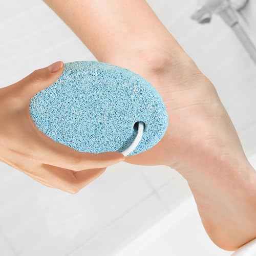 Pumice Stone for Feet Pedicure Tools Hard Skin Callus Remover Hands Foot File Exfoliation to Remove Dead(Blues)