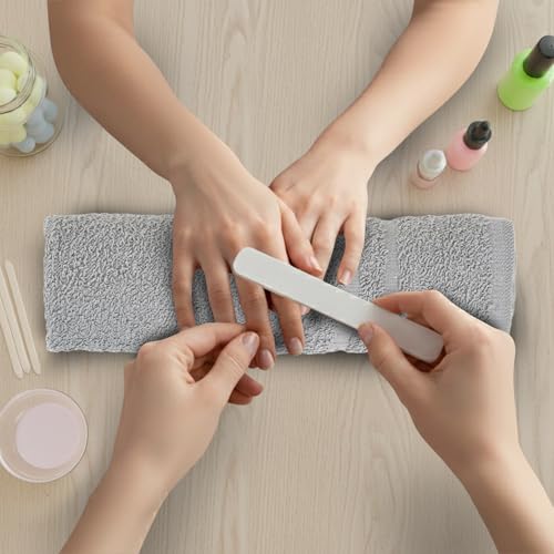 Hand Towels (Pack of 24) Grey Economy Salon Towels - 100% Cotton Spa Towel ? 16 x 27 Inches Highly Absorbable, Facial, Gym, Hair Towels Face Towels Bulk