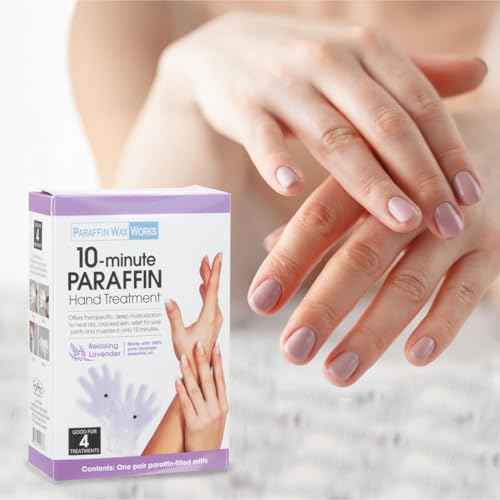 10-Minute Paraffin Hand Treatment, Relaxing Lavender, Spa and Home Treatment Gloves, One-Pair