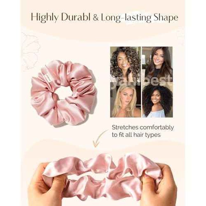 Yanibest 8 Pcs Satin Scrunchies - Silk Scrunchies Ponytail Holders, Soft Satin Hair Ties No Damage£¬Hair Accessories for Women Girls