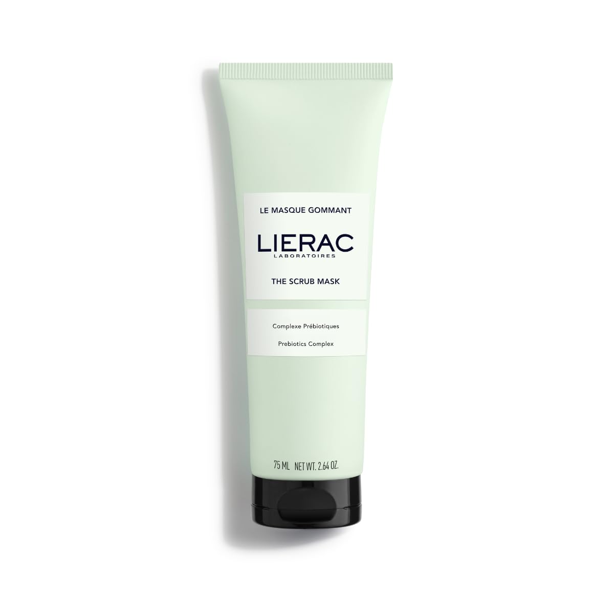 Lierac DEMAQUILLANT The Scrub Mask - Exfoliating Face Wash with Marine Prebiotic Complex, Kaolin - Smoothing Facial Scrub for All Skin Types - 75 ml