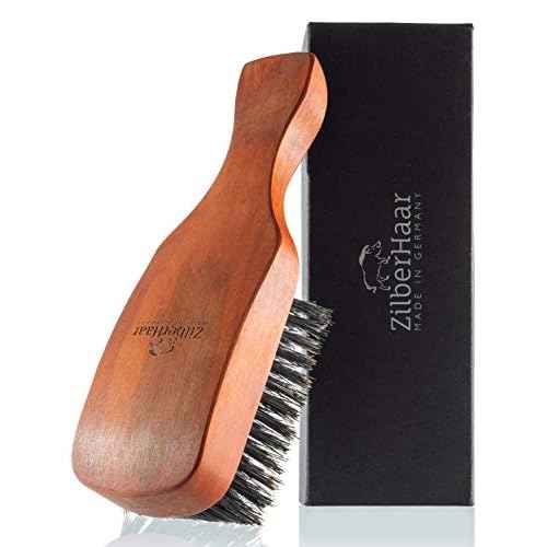ZilberHaar Major Hair & Beard Brush for Men - Boar Bristles and Pearwood - All Beard and Hair Types - Made in Germany