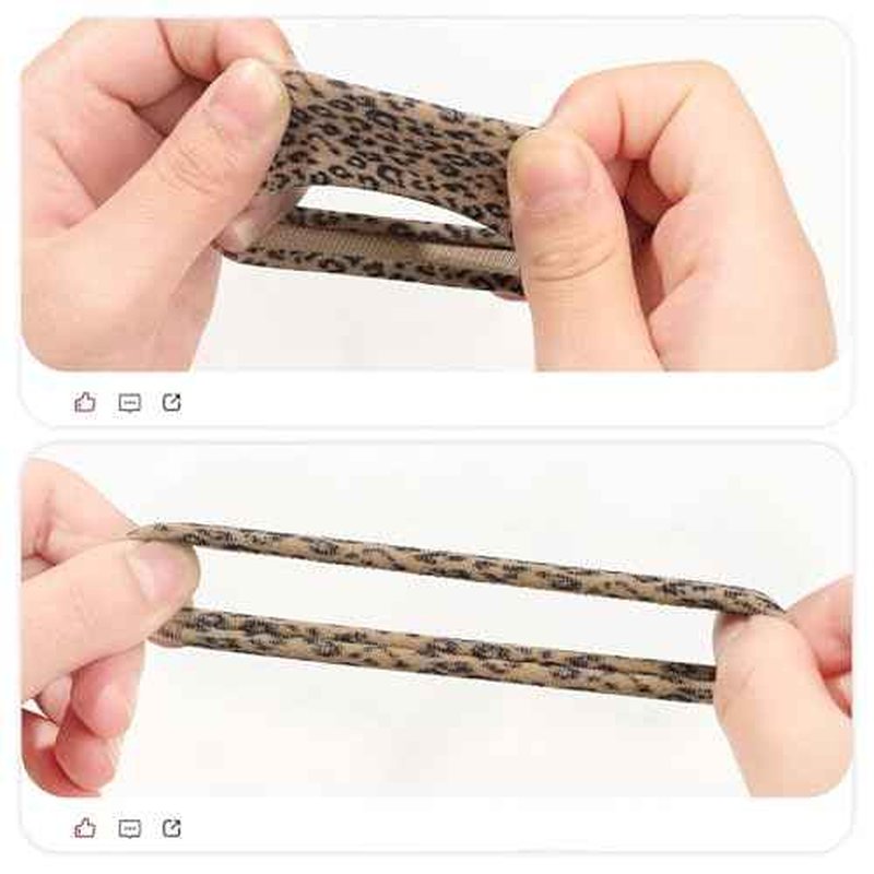 30 PCS Hair Ties for Women - Seamless Elastic Hair Bands, Gentle No Damage Ponytail Holders for Thin/Thick Hair, Durable Fashion Hair Accessories for Girl Mother(Leopard Print)