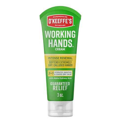 O'Keeffe's Working Hands Intense Renewal Hand Cream, 3 oz Tube (Pack of 1) - Softens and Smooths Extremely Callused, Dry Hands
