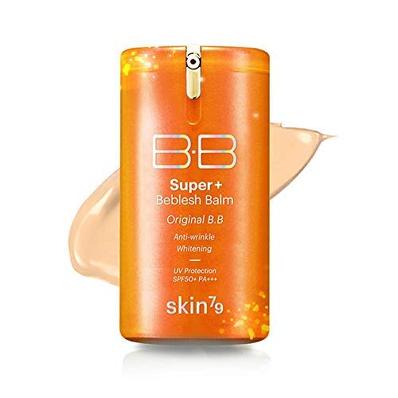 Super Plus Beblesh Balm BB Cream - Triple Function Orange #21 Yellow Beige | 1.35 fl. oz. - Rich Vitamin Complex for Healthy Skin