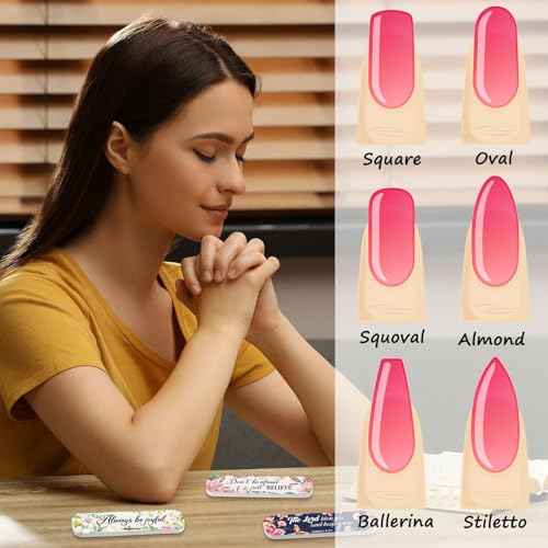 200 Pcs Christian Bible Verse Nail Files Gift for Women Religious Scripture Nail Emery Boards Colorful Floral Inspirational Buffering Files Scripture Manicure Tools VBS Christmas Gift Bulk